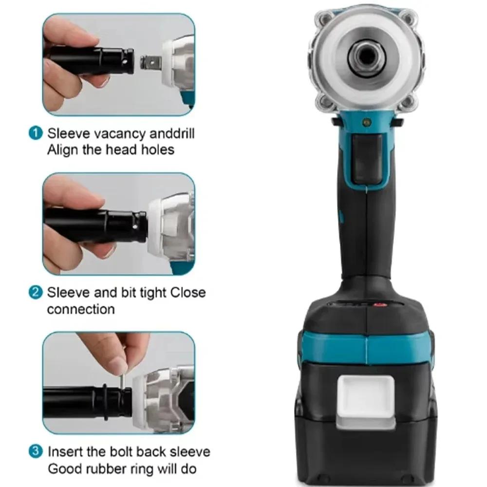 Makita DTW285 clé à chocs à couple élevé, clé à main rechargeable sans fil, outil multifonctionnel à