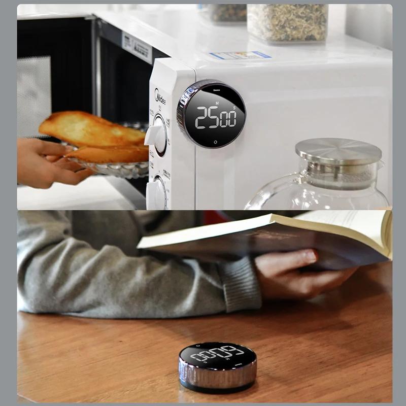 Bas192.- Minuterie de Cuisine Magnétique, Compte à Rebours Numérique, Alarme de Cuisson, Horloge, Ét