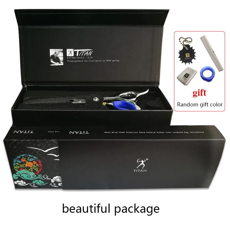 Titan 5.5/6/6.5/7.0 pouces coupe bien coiffure ciseaux de coiffeur professionnels pour cheveux