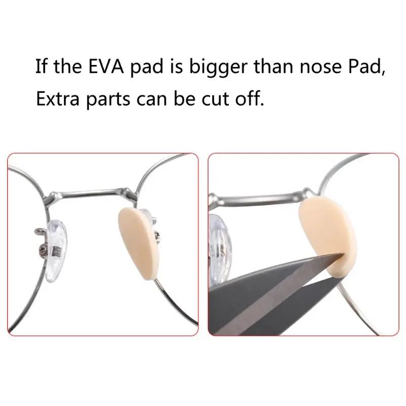 Plaquettes nasales en mousse souple autocollante EVA, pour lunettes, antidérapantes, sans maquillage