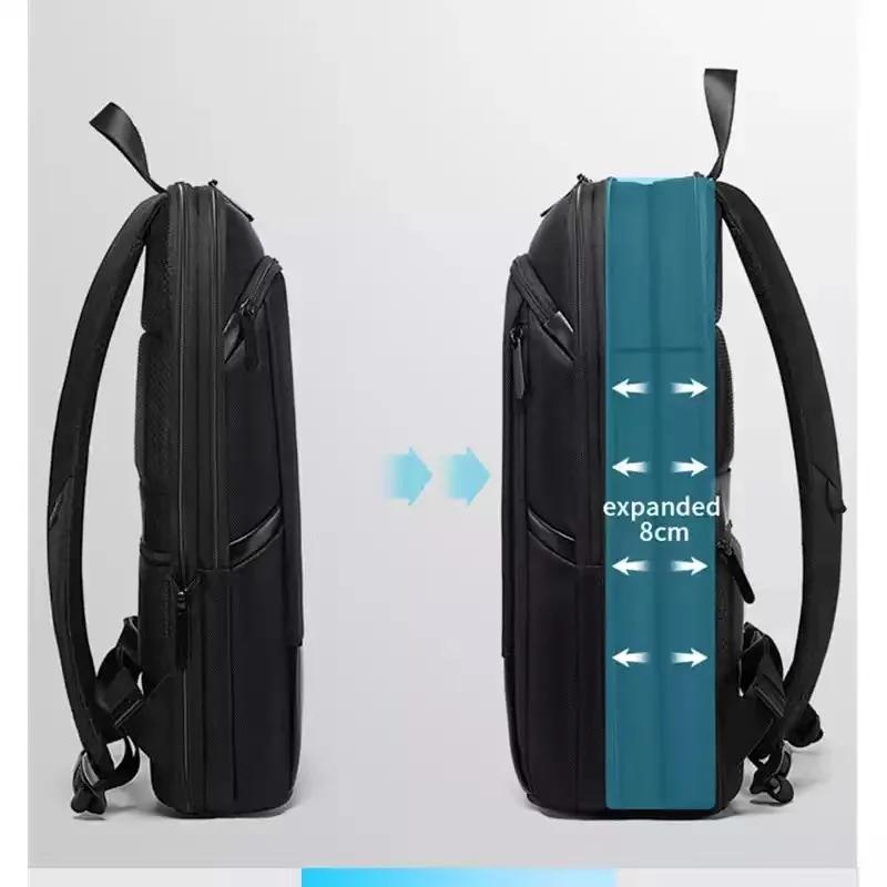 BANGE mince hommes d'affaires extensible étanche 15.6 "sac à dos pour ordinateur portable mode mâle 