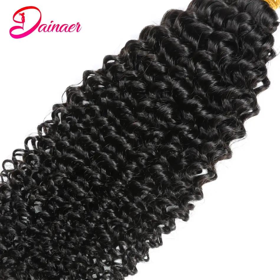 Bundles de cheveux humains indiens afro crépus bouclés, extension de cheveux vierges, document natur