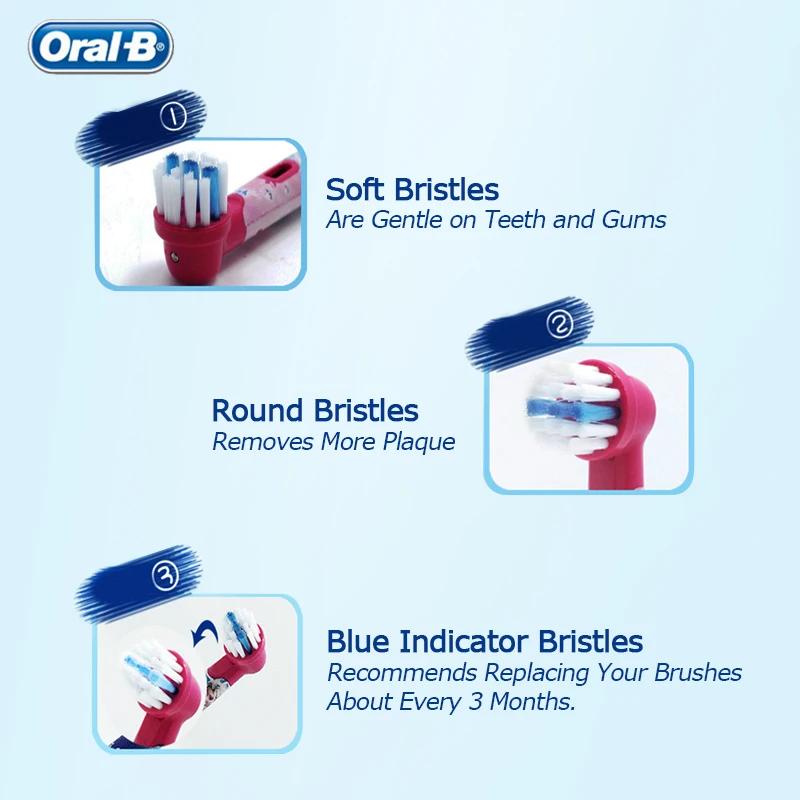 Têtes de brosse de rechange Oral B originales dessin animé pour Oral B enfants brosse à dents électr