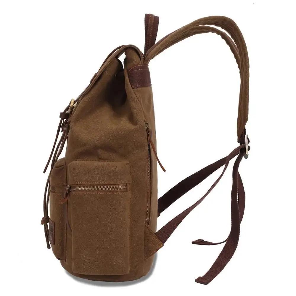 Sacs à dos en toile vintage hommes et femmes sacs voyage étudiants décontracté pour randonnée voyage