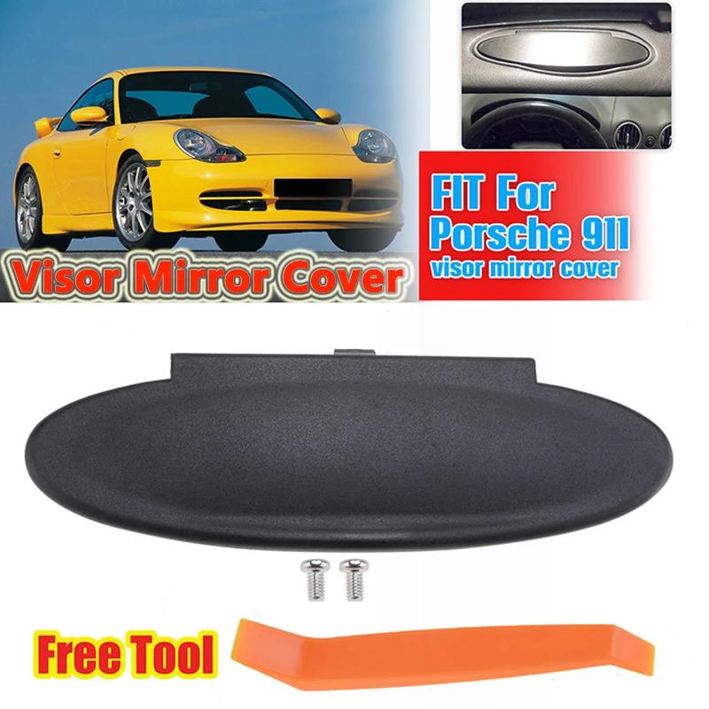 Couvercle de miroir de vanité pare-soleil noir, pièces de rechange adaptées à la Porsche 996 997 911