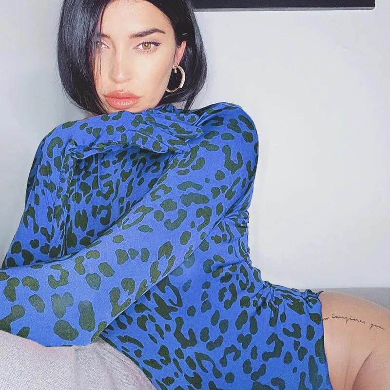 OMSJ – barboteuse à col roulé pour femmes, Hipster tendance, manches longues, gants de connexion, im