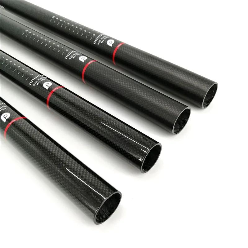 Litepro – tige de selle en Fiber de carbone A65, 33.9/580mm, pour vélo pliant, brillant/noir mat