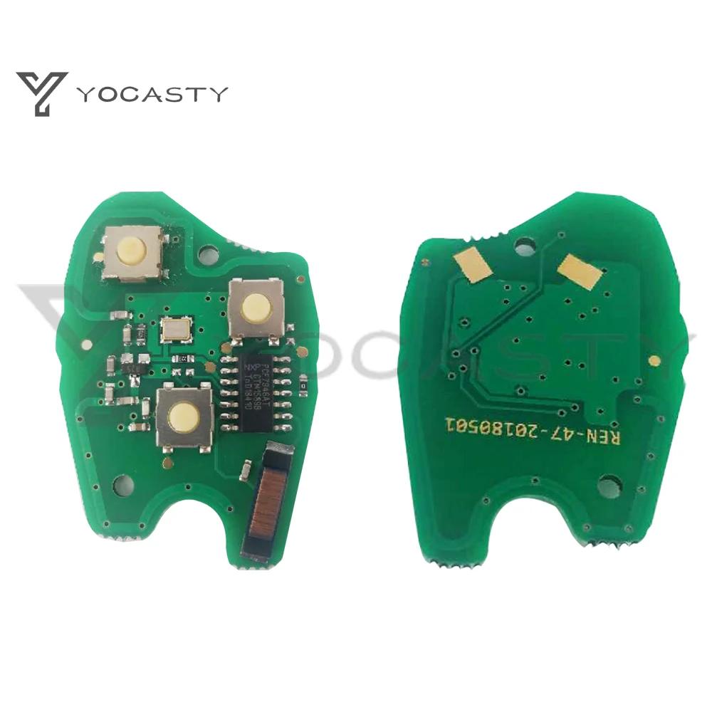 YOCASTY PCF7946A PCF7947A VA2 clé de voiture à distance pour Renault Wind Clio Modus Kangoo Master T