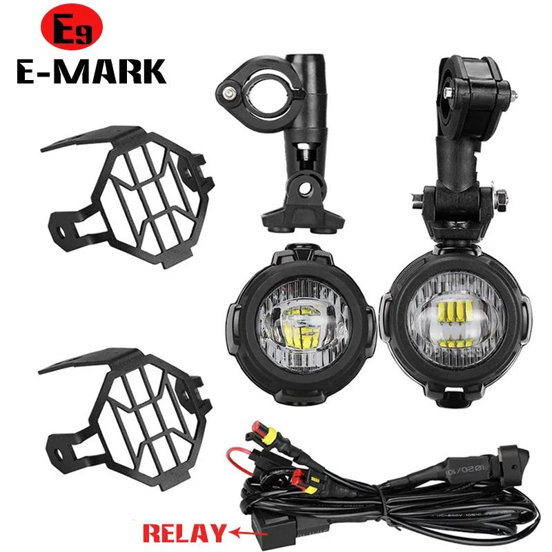 Feux antibrouillard LED pour motos E9 Mark, pour BMW R1250GS ADV F800GS R 1250 GS LC Yamaha MT07 MT0