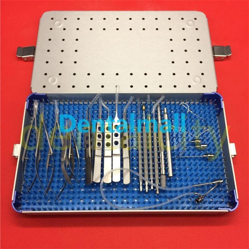 Instruments de micro-proporavec étui, 21 pièces/ensemble, générateurs de cataracte oculaire, micro d