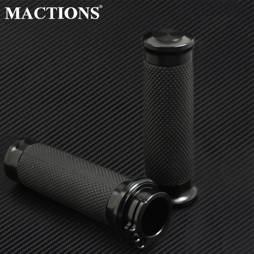Poignées universelles pour moto, 1 ", 25mm, noires, pour Harley Touring Road King Dyna VRSC Sportste