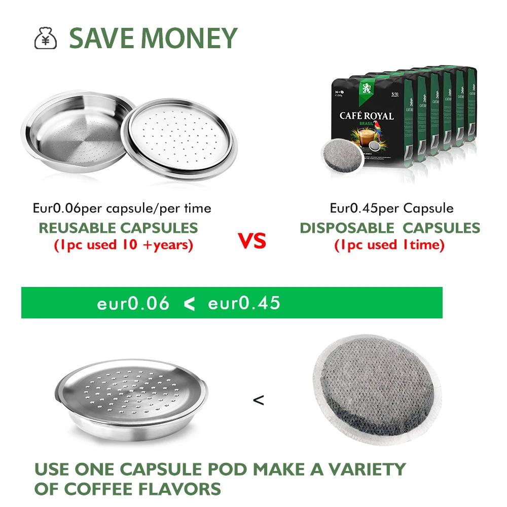 capsules senseo Capsules de café réutilisables en acier inoxydable 304, filtre adapté au système Sen