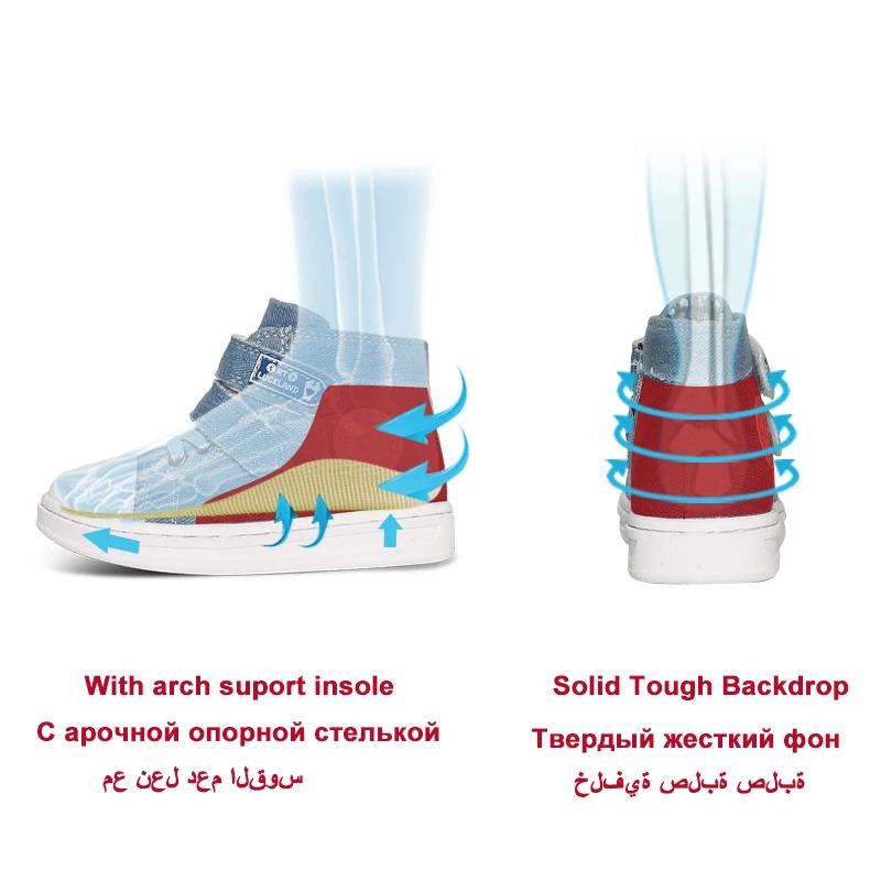 Toddler Orth4WD Chaussures pour Enfants Denim Toile Casual Running Chaussures Sportives Garçons Bol 