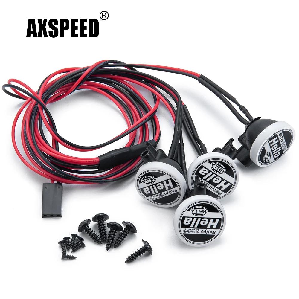 AXSPEED 2/4 pièces, éclairage LED avec couvercle en plastique rond pour TRX-4 Axial SCX10 Tamiya CC0