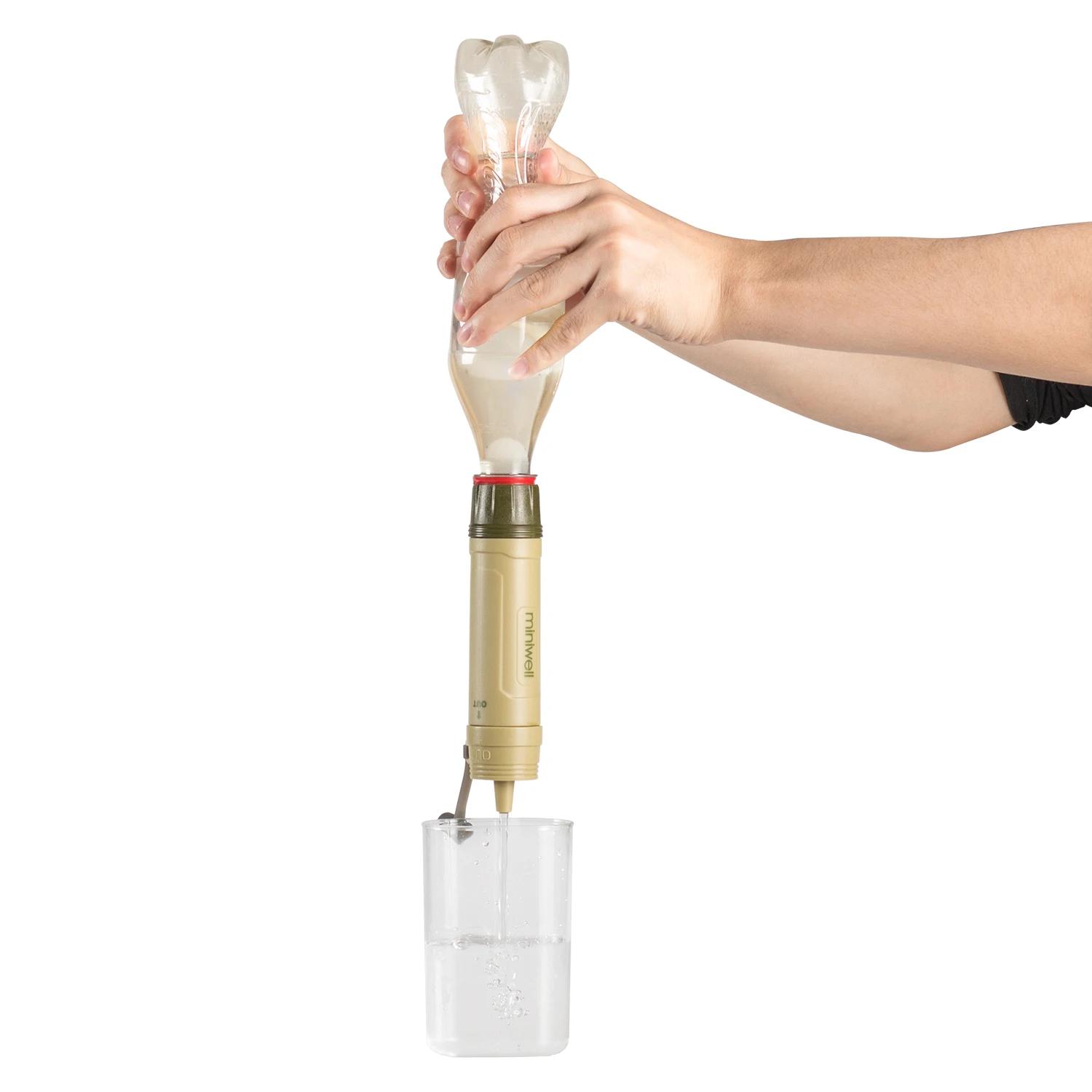 Miniwell - Filtration d'eau portable de survie en plein air pour le camping, la randonnée, l'escalad
