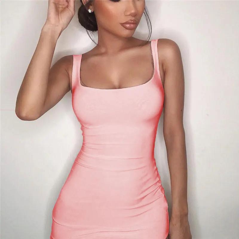 Mini robe de tambour mince pour femmes, robes de soirée décontractées, robe d'été sexy, dame de bure