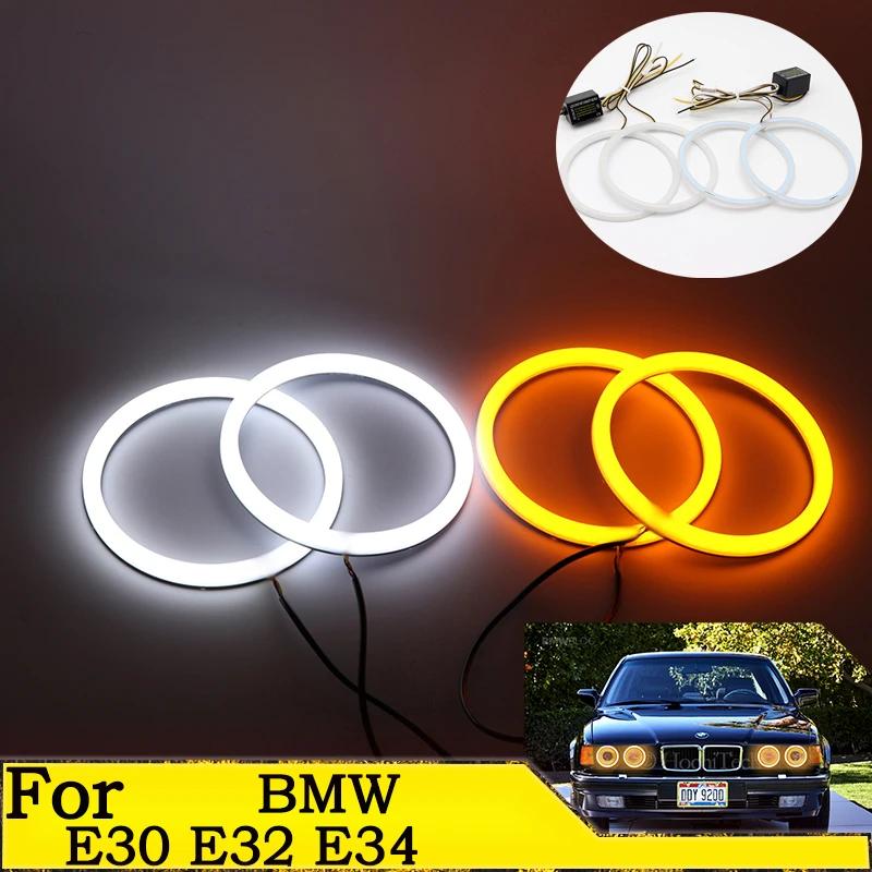 Kit d'anneaux œil d'ange LED en coton SMD de haute qualité, accessoires de voiture pour BMW E30 E32 