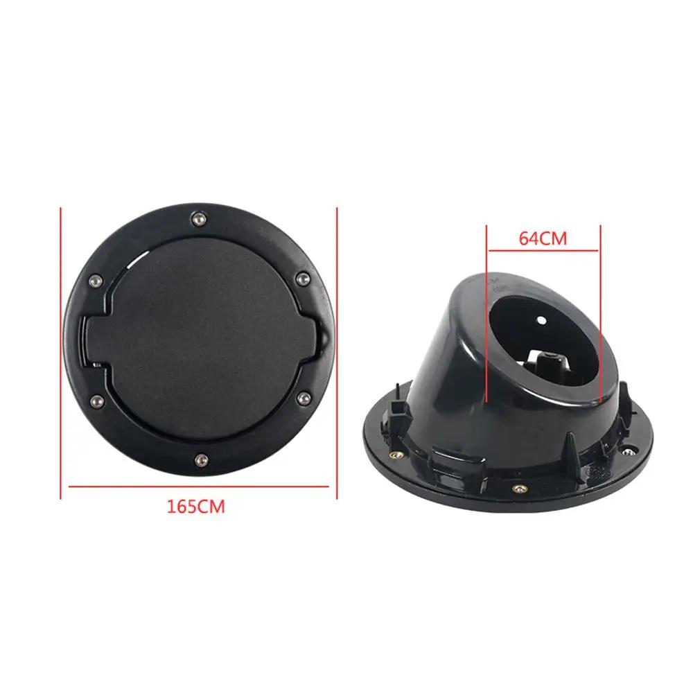 Couvercle de bouchon de carburant en alliage d'aluminium pour Jeep Wrangler JK JKU, ABS, porte de ga