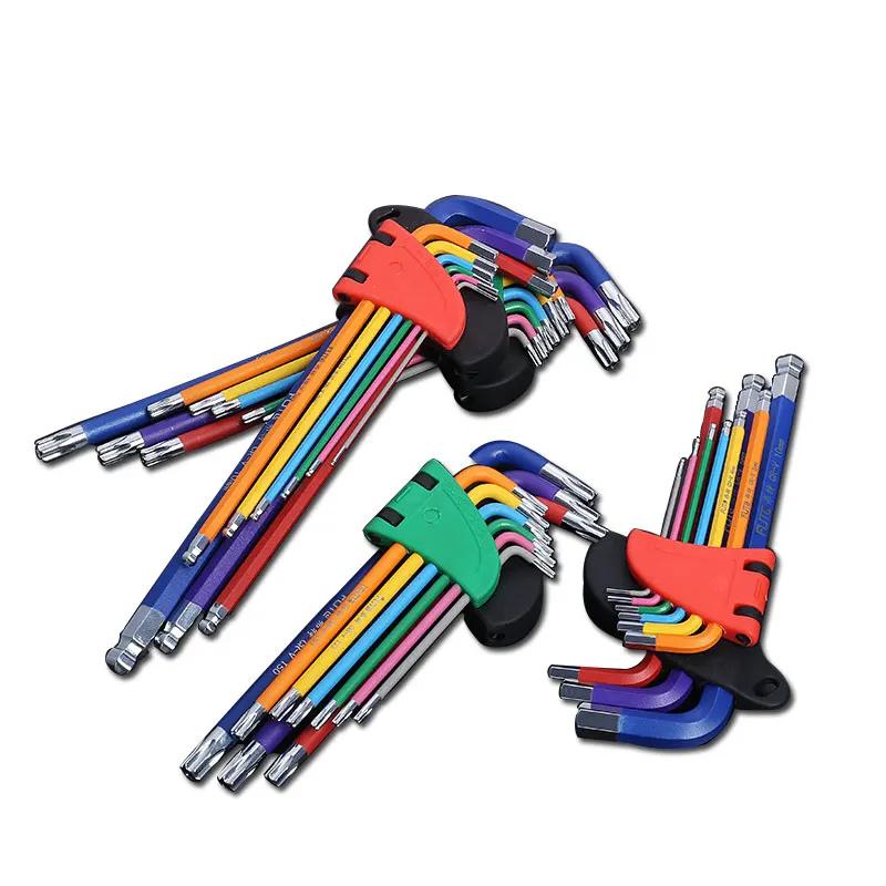 Kit de clés Allen pour vis Allen, 9 pièces, jeu de clés hexagonales à bras Long de 1.5mm à 10mm, out