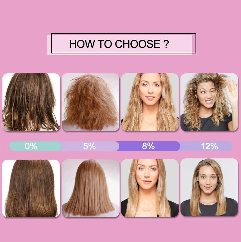 PURC 300ml traitement des cheveux à la kératine brésilienne réparation lissante frisottis cheveux bo