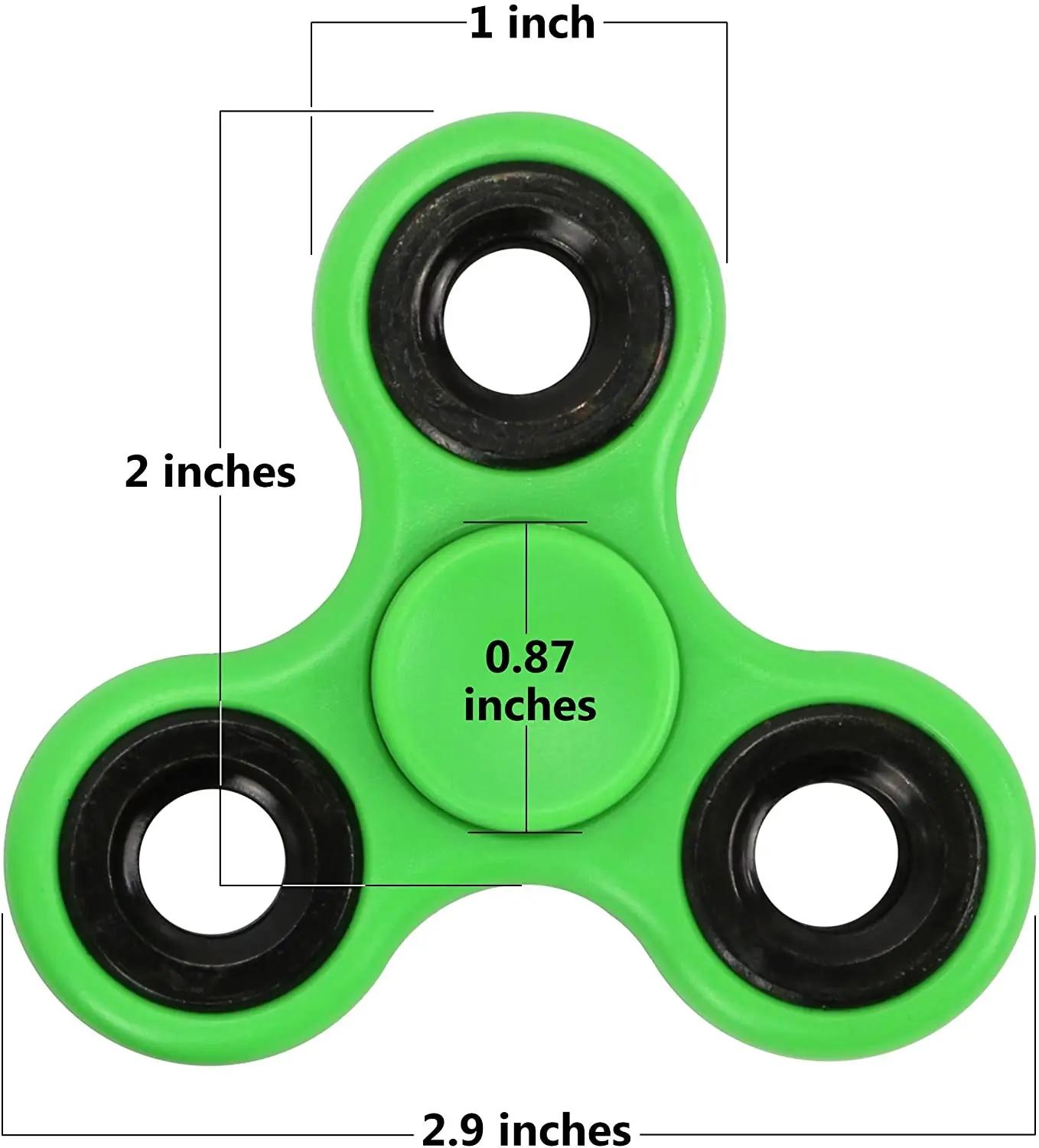 ABS Fidget Spinner EDC Spinner pour autisme tdah Anti-Stress Tri-Spinner haute qualité adultes enfan