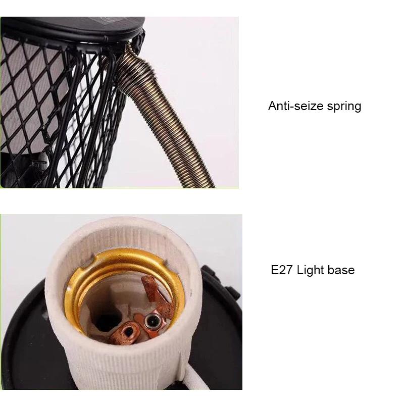 Lampe chauffante E27 pour animaux de compagnie, pour tortue, serpent, lézard, émetteur infrarouge en
