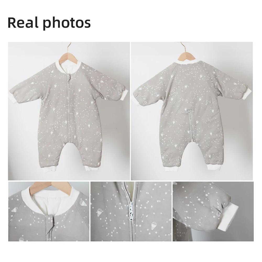 Sac de couchage bébé imprimé fleurs 2.5 tog - Pyjama épais chaud pour tout-petits 1 à 4 ans