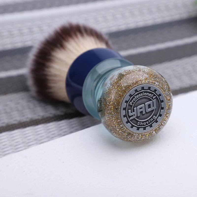 YAQI – brosse de rasage pour hommes, en cheveux synthétiques, 24mm