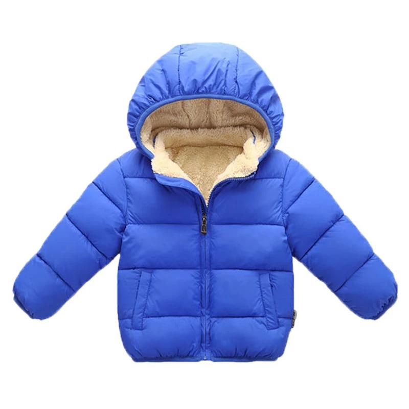 Manteaux pour enfants Manteaux épais d'hiver pour garçons Vêtements d'extérieur épais en peluche pou