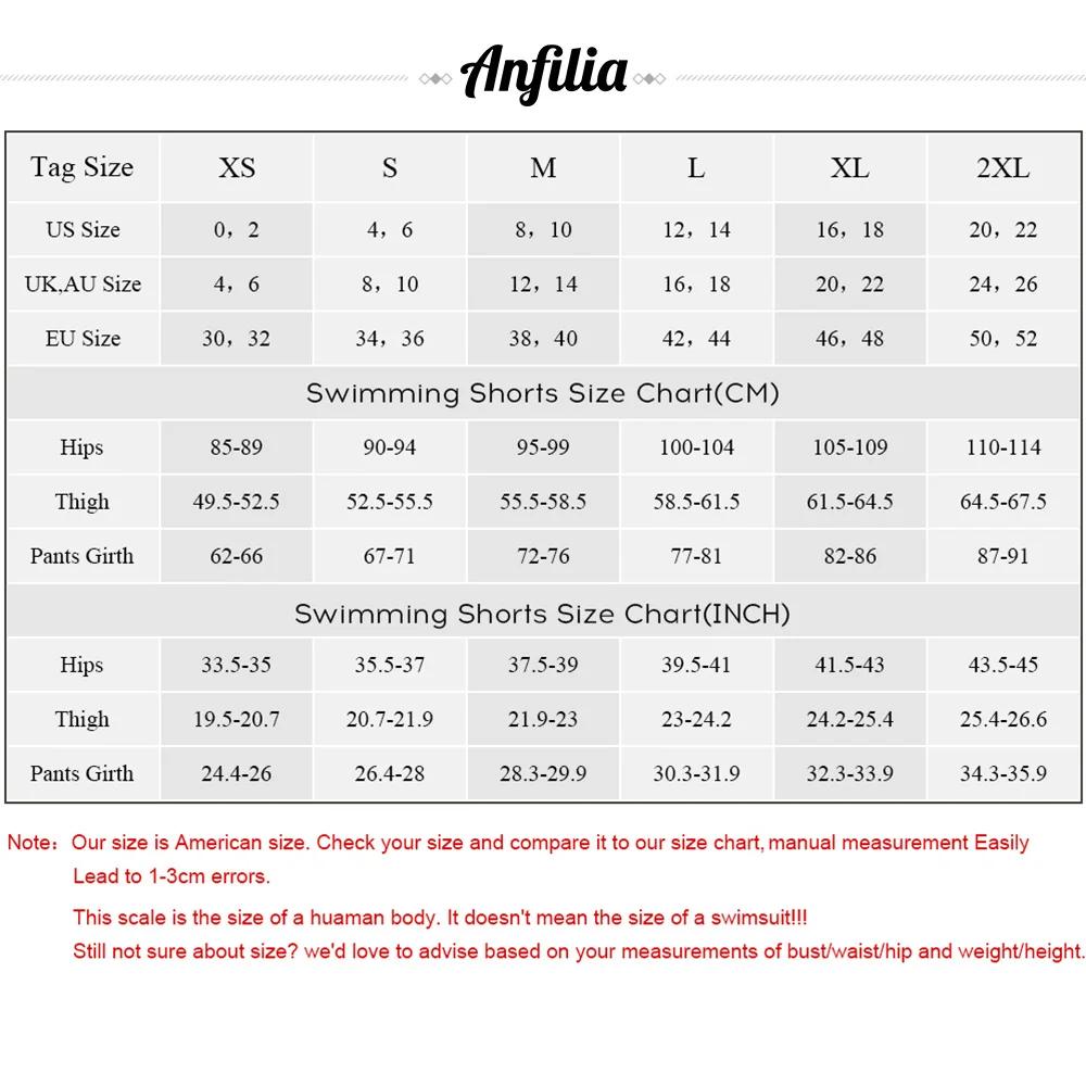 Anfilia – short de bain uni avec poches pour femmes, culotte taille haute, maillot de bain solide