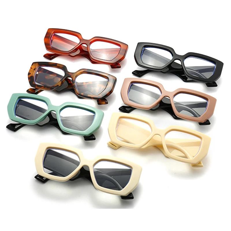 Marque Prescription lunettes de lecture cadre surdimensionné carré ordinateur Transparent femmes lun