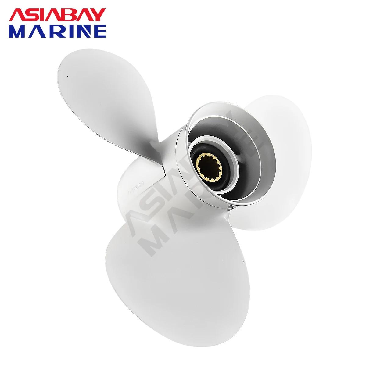 Pour hélice hors-bord Yamaha 11-3/4x10, 40 50 60 HP, 3 pales, 13 cannelures, RH, vis en alliage d'al