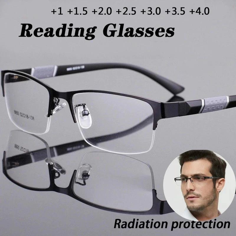 Nouvelle tendance lunettes de lecture lunettes de lecture hommes et femmes haute qualité demi-montur