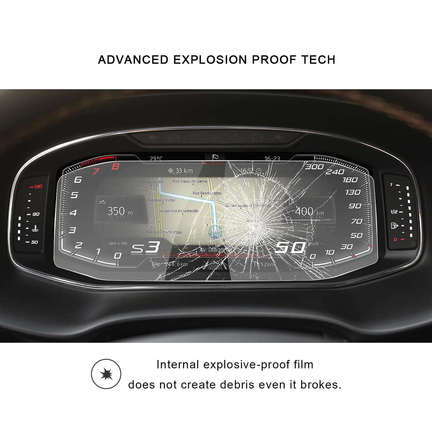 RUIYA pour Seat CUPRA Ateca/Leon/Tarraco/Arona/Ibiza/Cupra Formentor Protecteur d'écran d'instrument