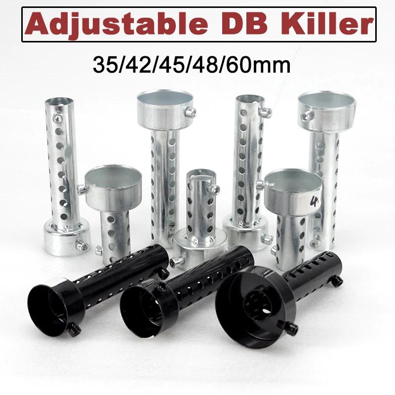 Silencieux d'échappement réglable DB Killer, 35mm 42mm 45mm 48mm 60mm, réduit le bruit, éliminateur 