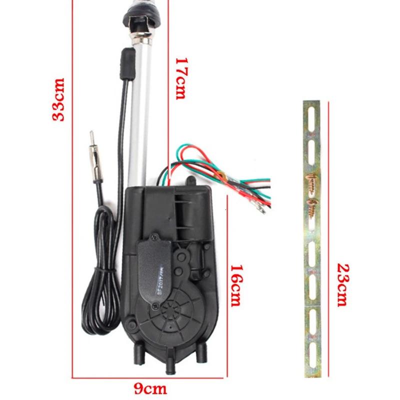 Nouvelle antenne électrique de voiture radio booster de voiture kit d'antenne d'alimentation signal 