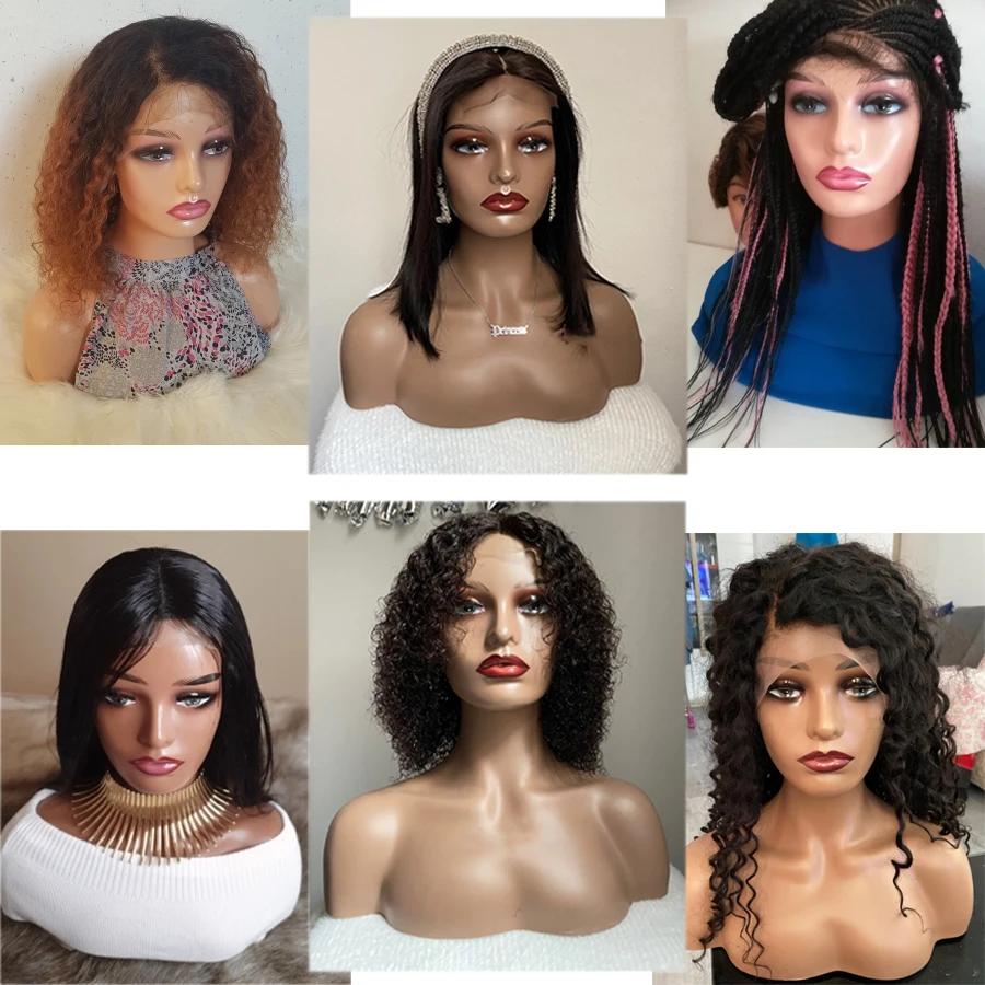Tête de mannequin femme avec épaule tête de mannequin buste support de tête de perruque avec maquill