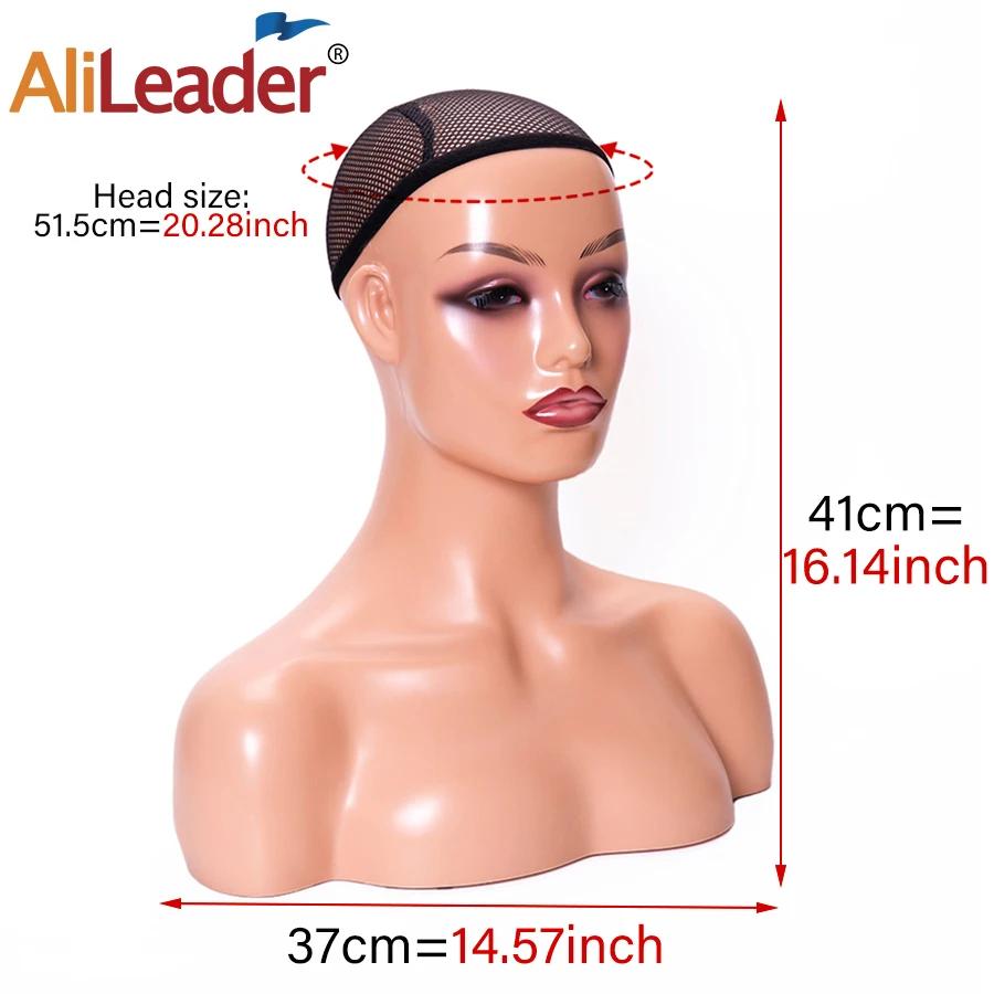 Tête de mannequin femme avec épaule tête de mannequin buste support de tête de perruque avec maquill