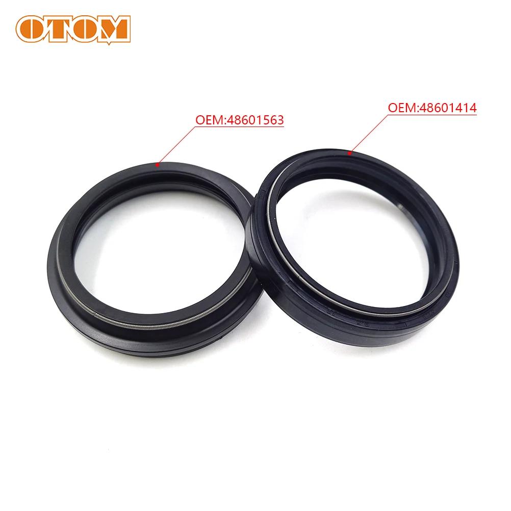 OTOM-Amortisseur de fourche avant de moto 48mm, joint d'huile, anneau scellé anti-poussière pour KTM