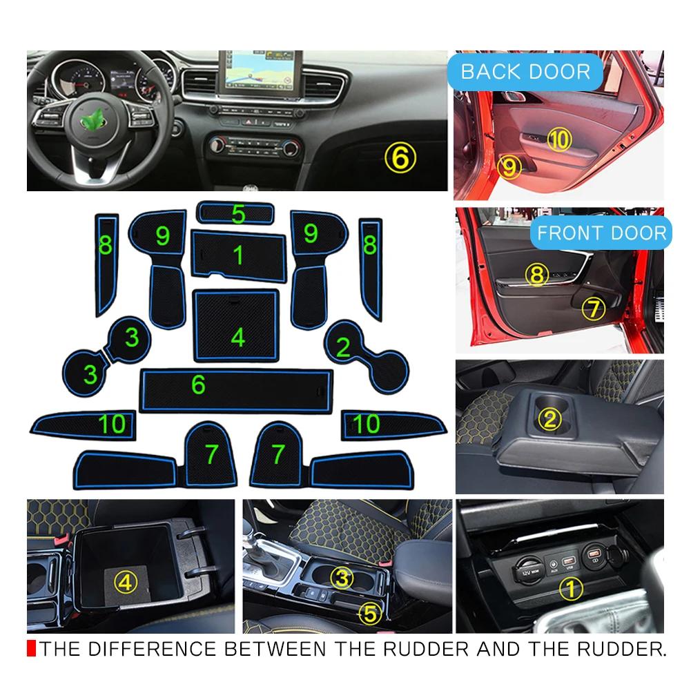 RUIYA pour Kia Ceed 2018-2025 / Kia XCeed GT 2020-2025 Tapis de porte de voiture antidérapant pour r
