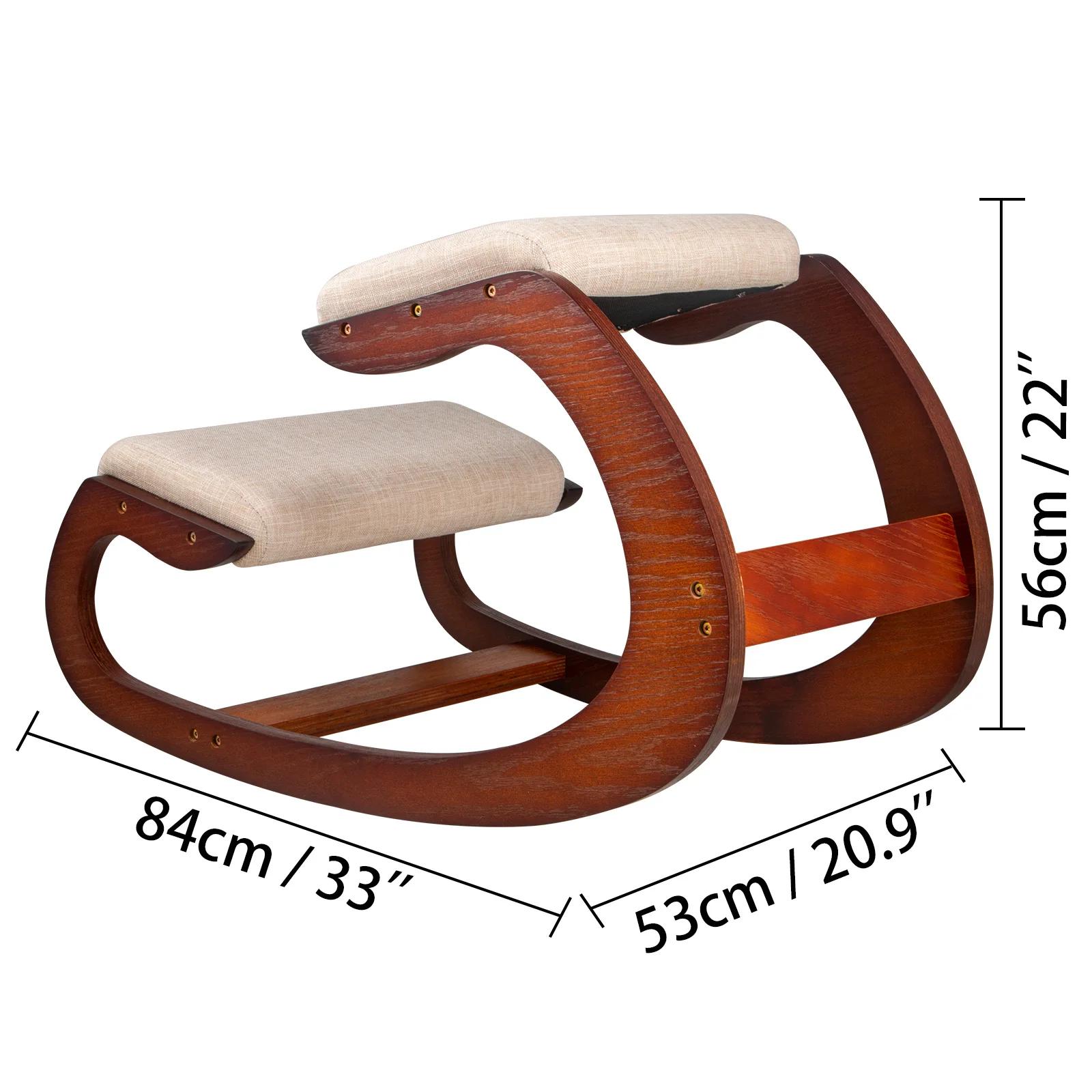 SucceBuy – chaise ergonomique à genoux, tabouret avec coussin épais, chaise de bureau à domicile, am
