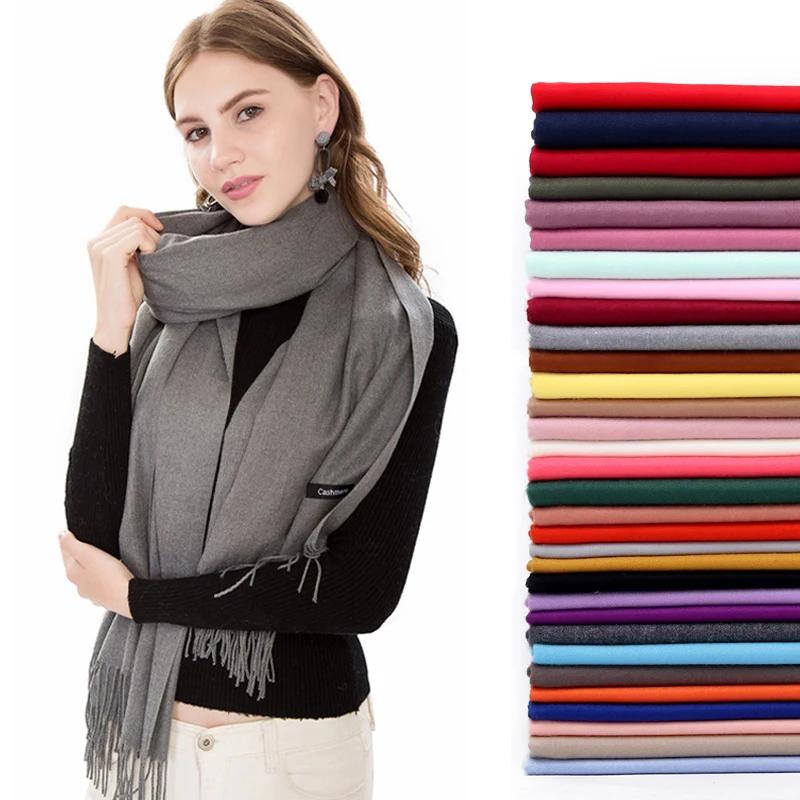 Écharpe Pashmina pour femmes, châles en cachemire doux, sensation de foulard, voyage, bureau, hiver,