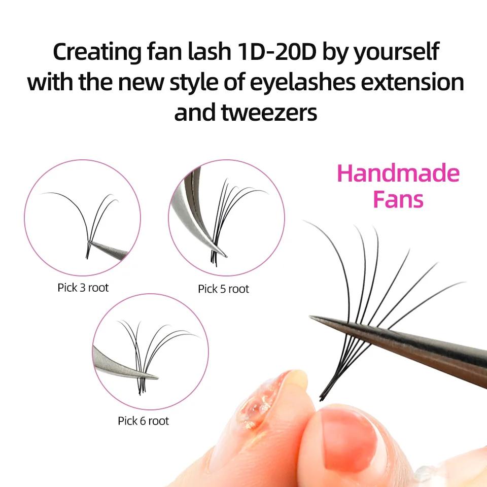 RUJADE 10 plateaux/lot vente en gros Extension de faux cils individuels vison cils de Volume russe c
