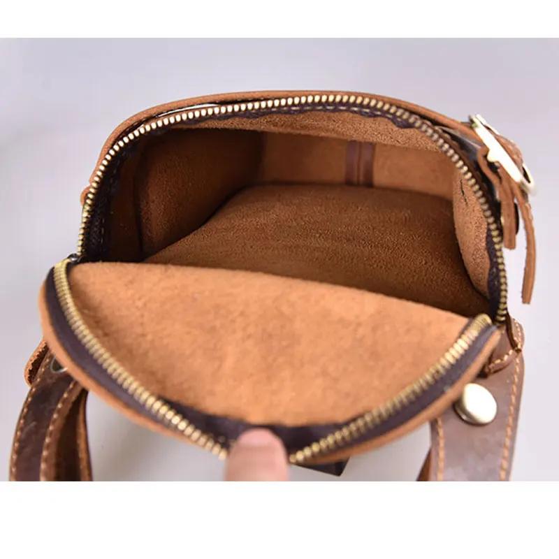 Sac de moto en cuir véritable pour homme, ceinture de hanche, fourre-tout de hanche, sacs de taille 