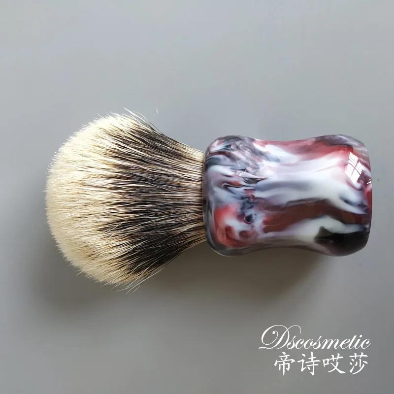 Dscosmetic – brosse de rasage dense à 2 bandes, 26mm, avec une bonne colonne vertébrale