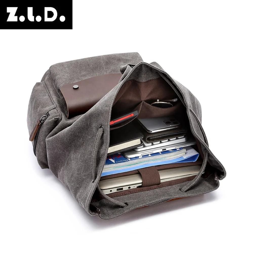 Sac à dos vintage en toile rétro pour homme, grande capacité 20-35L, sac antivol résistant à l'usure