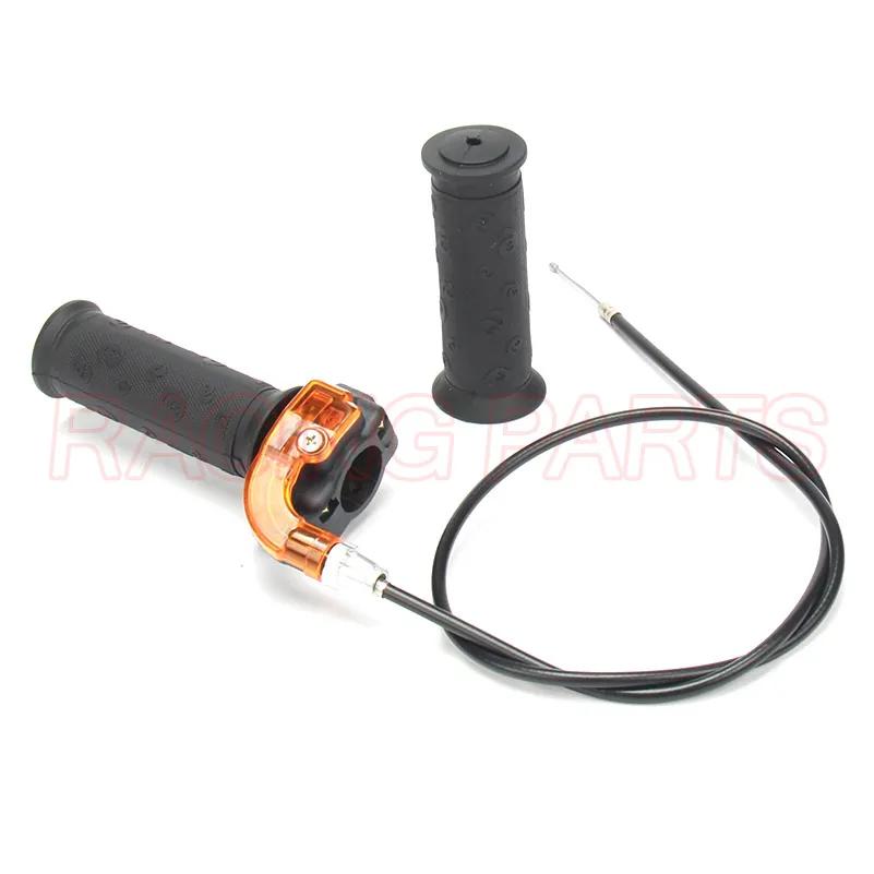 Poignées torsadées pour câble d'accélérateur de carburateur à gaz, pour Mini Moto 2 temps 47cc 49cc,
