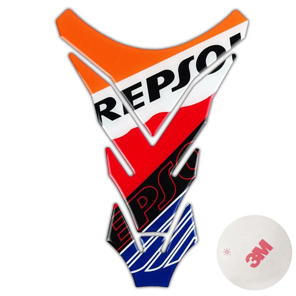 Autocollant 3D pour accessoires de moto, autocollant décoratif pour réservoir de carburant, pour REP
