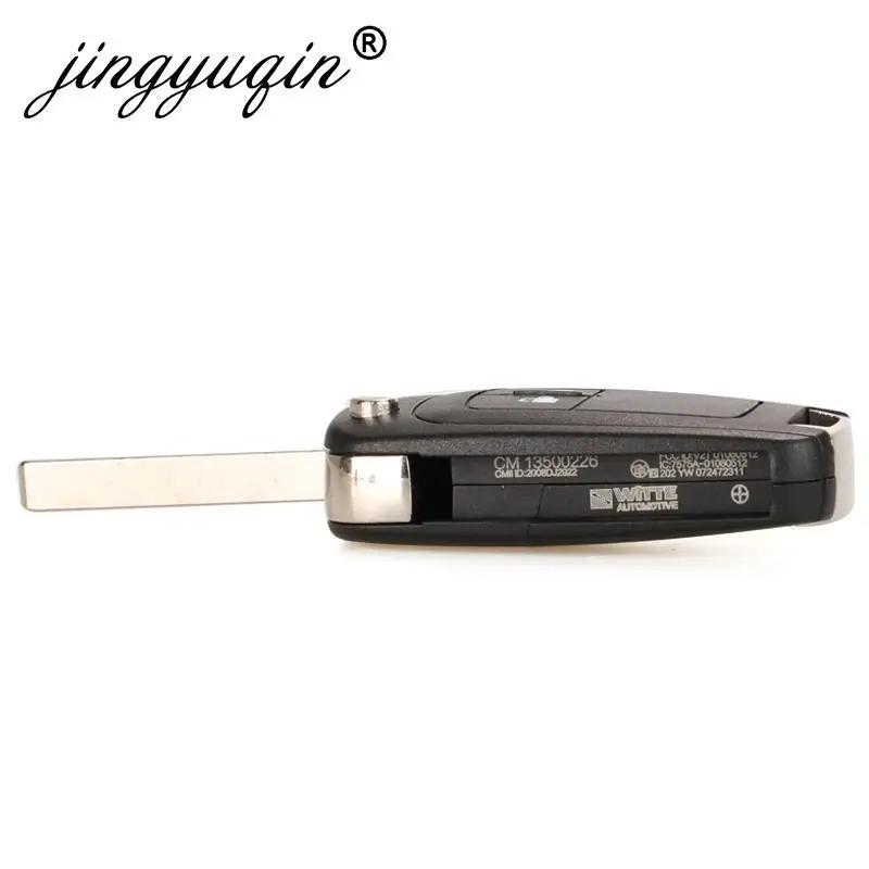 Jingyuqin – télécommande à clapet, 5 pcs/lot, 315/433MHz, avec puce ID46, pour Chevrolet Cruze Aveo,
