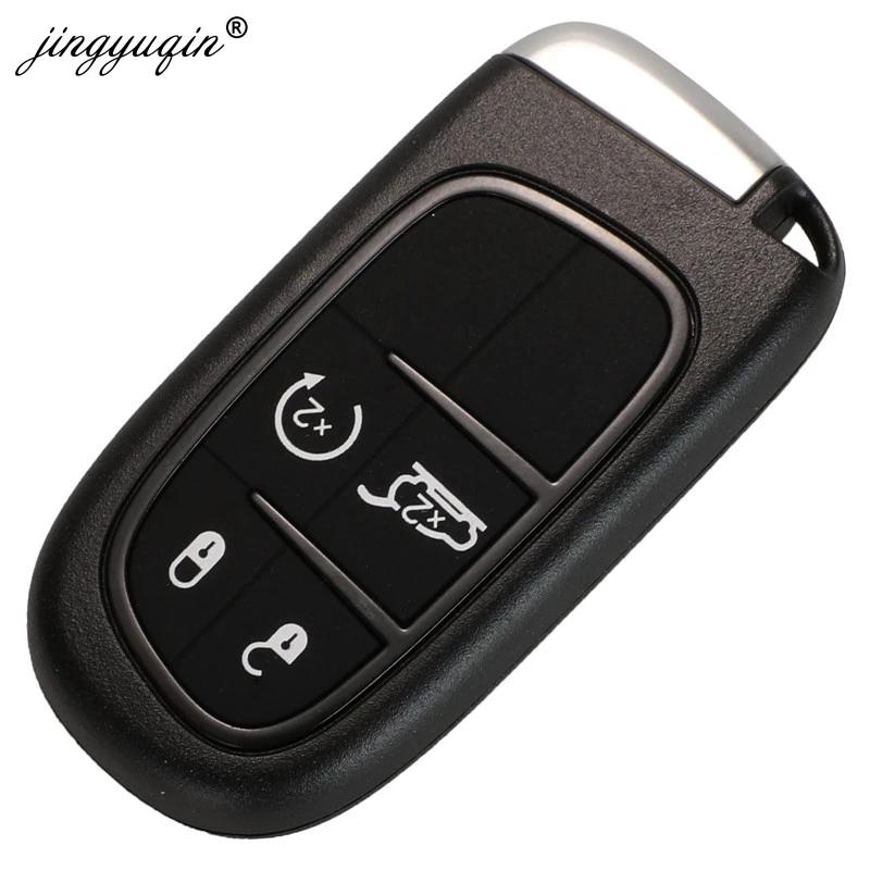 Jingyuqin KeylessGo 433Mhz hitag-aes 4A puce 2/3/4/5 BTN clé intelligente à distance pour Jeep Chero